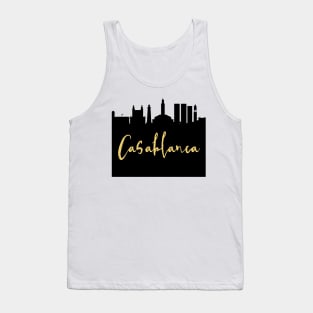 CSABLANCA MOROCCO DESIGNER SILHOUETTE SKYLINE ART Tank Top